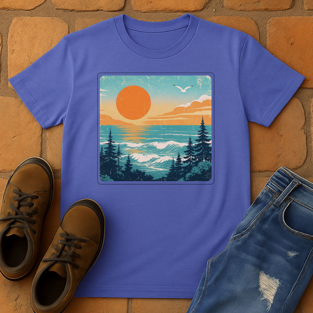 Ocean Mountain Forest (illustration) Unisex T-Shirt