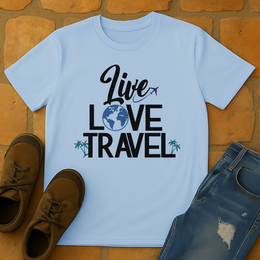 Live Love Travel Light Unisex T-shirt