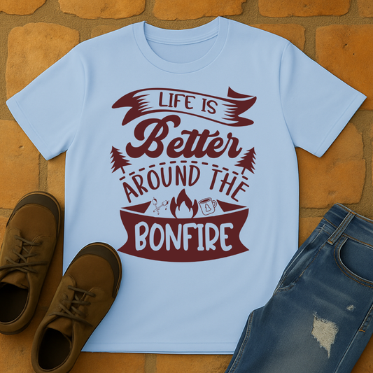 Life is better around the bonfire Unisex T-shirt