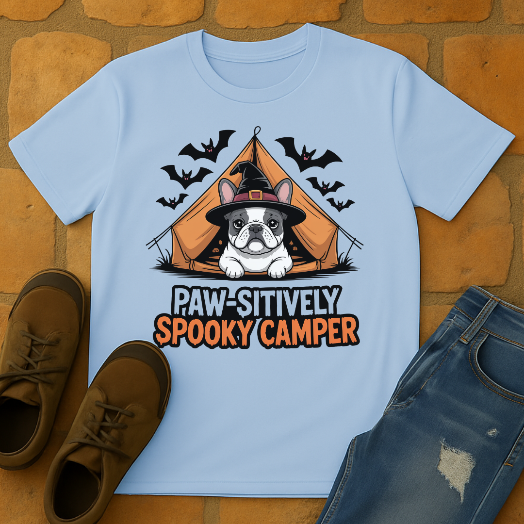 Paw-sitively Spooky Camper Unisex T-shirt