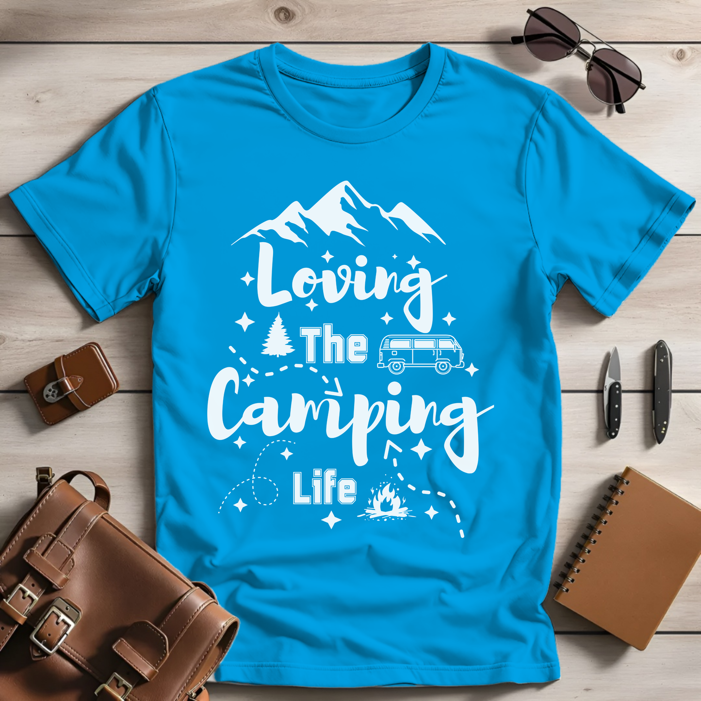 Loving the camping life dark Unisex T-shirt