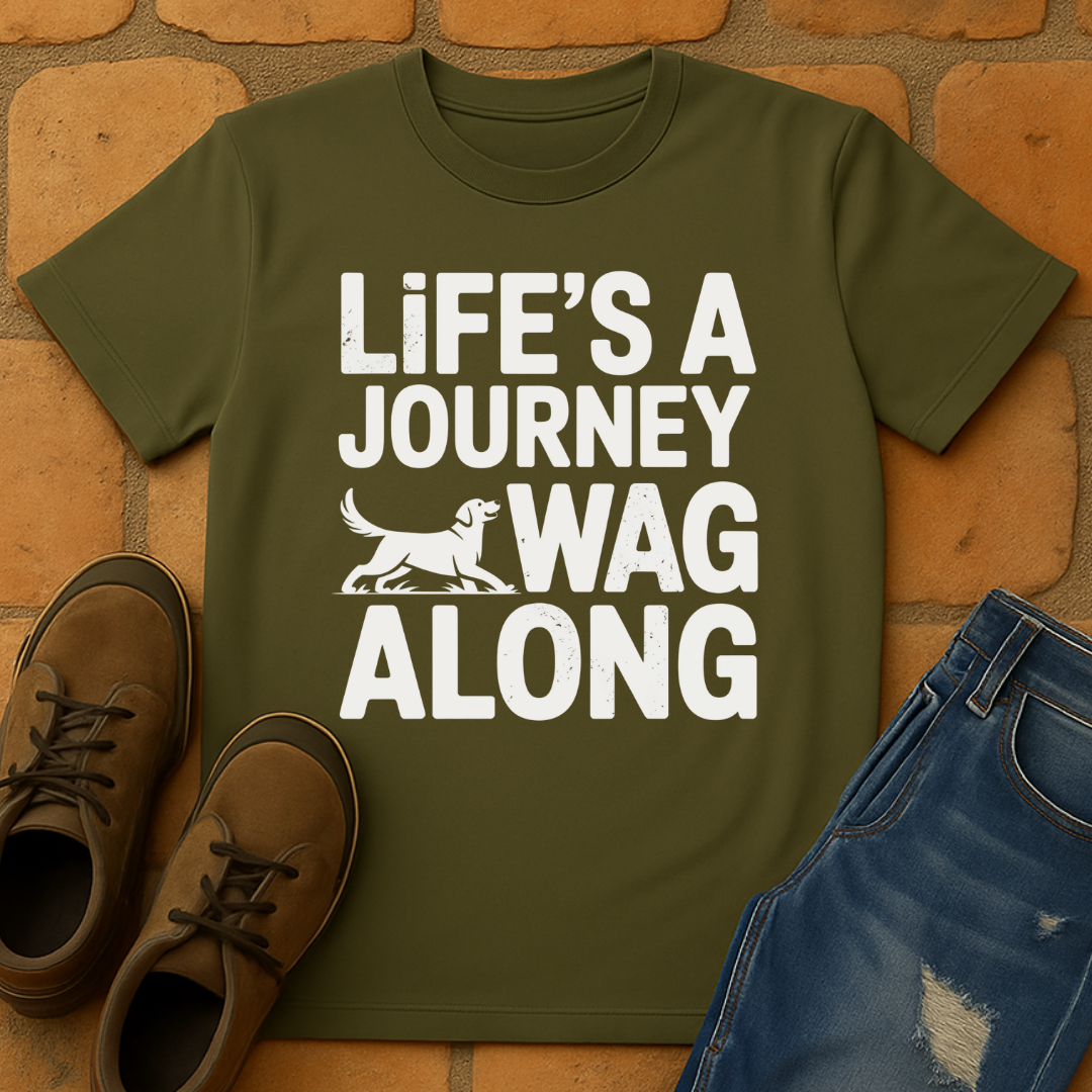 Life's a journey wag along Unisex T-shirt