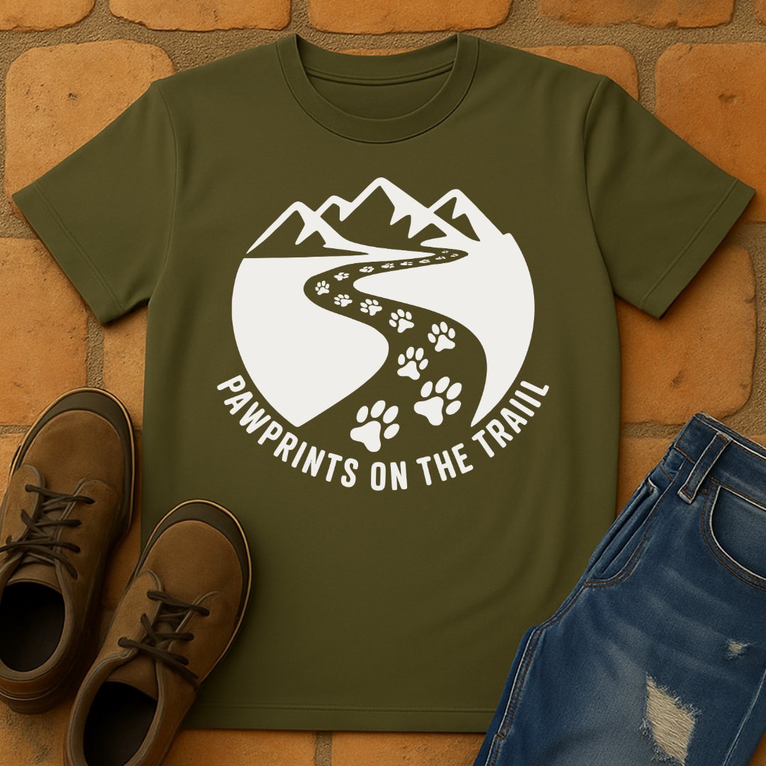 Pawprints on the trail Unisex T-shirt