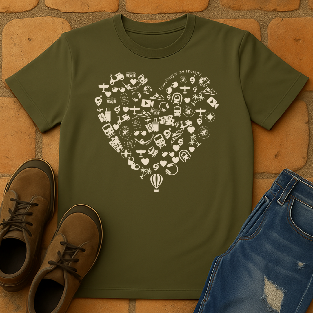 Travelling is my therapy Unisex T-Shirt
