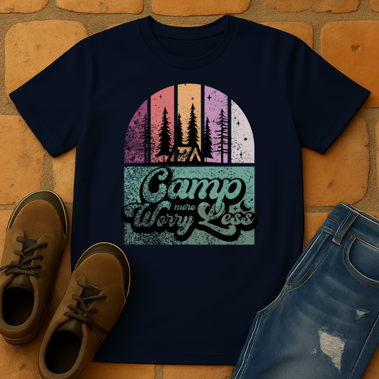 Camp more worry less Unisex T-shirt