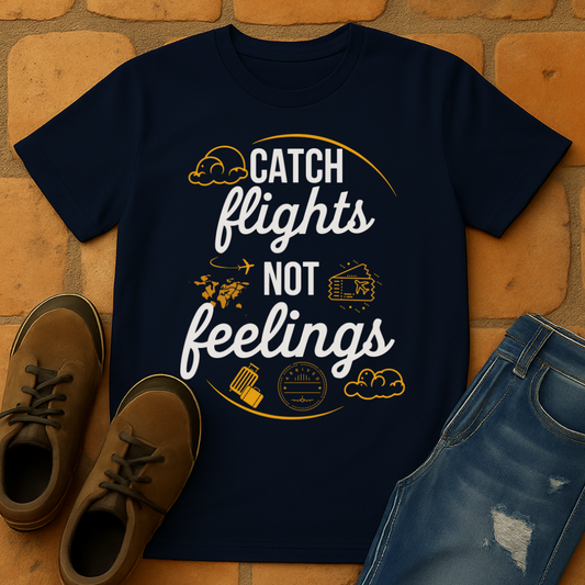 Catch flights not feelings Unisex T-shirt