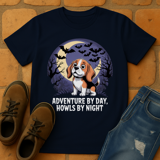 Adventure by day Howls by night Unisex T-shirt