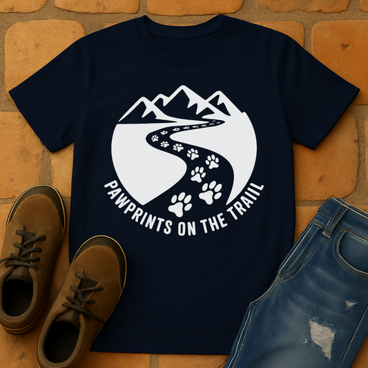 Pawprints on the trail Unisex T-shirt