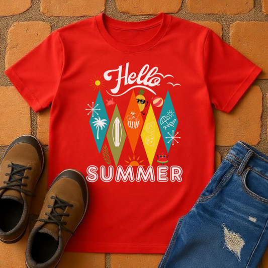 Hello Summer Dark Unisex T-shirt