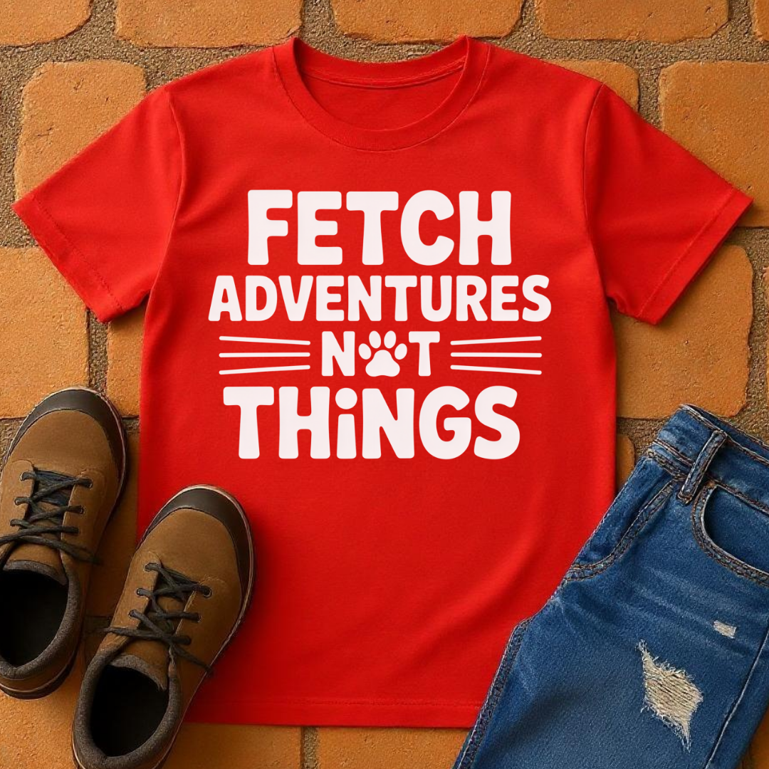 Fetch Adventures not things Unisex T-shirt
