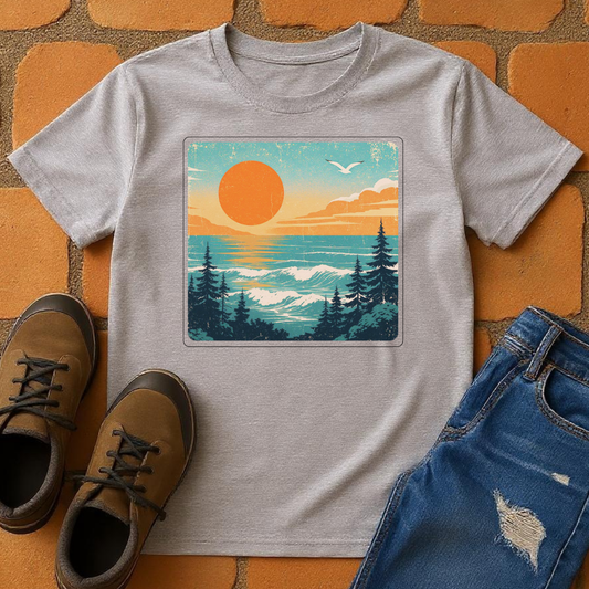 Ocean Mountain Forest (illustration) Unisex T-Shirt