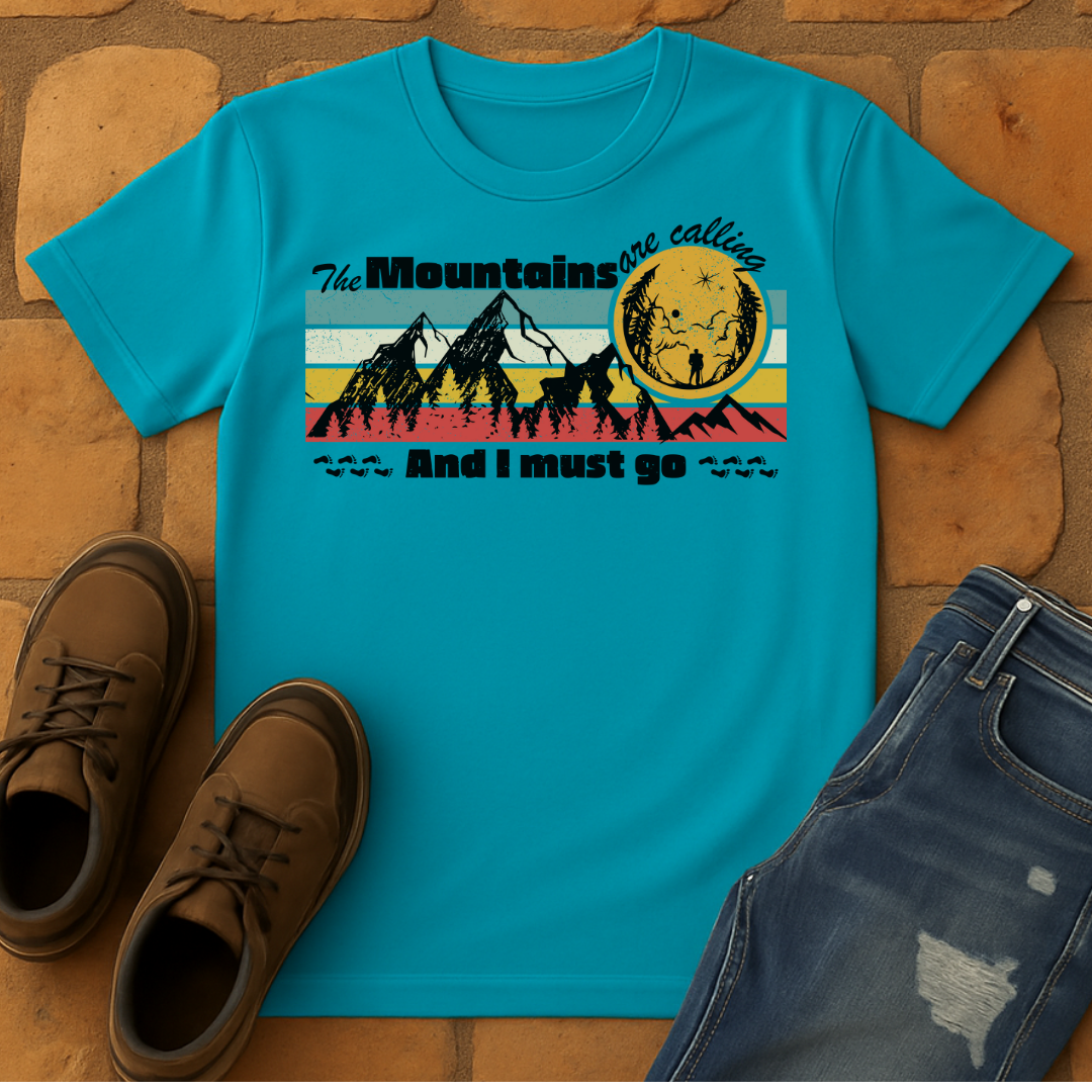 The mountains are calling and I must go Unisex T-shirt
