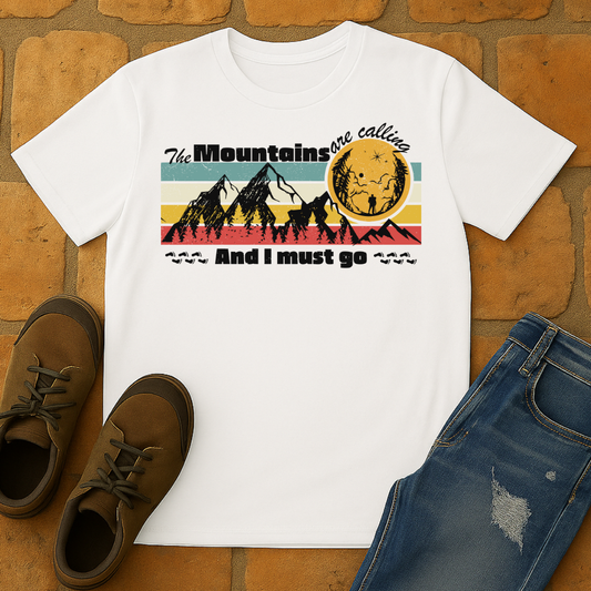 The mountains are calling and I must go Unisex T-shirt