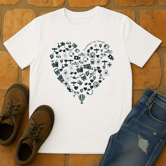Travelling is my therapy Unisex T-Shirt