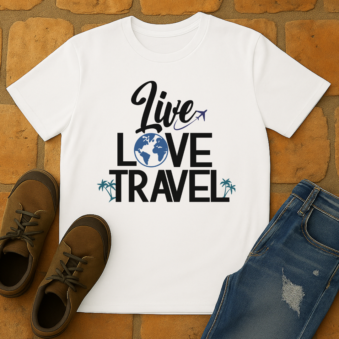 Live Love Travel Light Unisex T-shirt