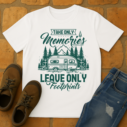 Take Only Memories Leave Only Footprint light Unisex T-shirt